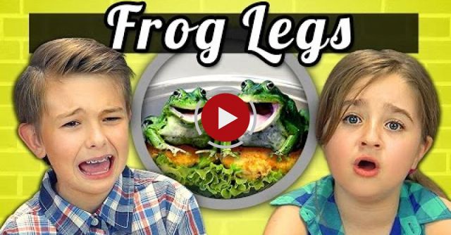 Kids Try Out Frog Legs For The First Time.