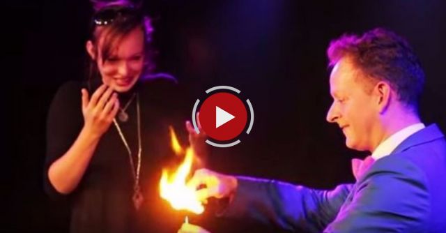 Magician Proposes To His Girlfriend With Alphabetty Spaghetti Trick