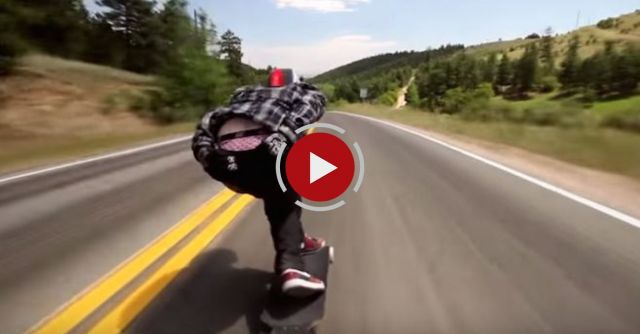 Skateboarding Downhill At 70 MPH 