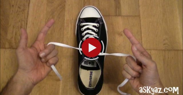 How To Tie A Shoe Lace In 1 Second
