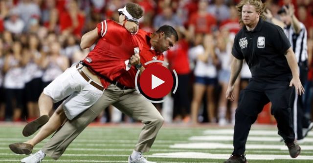 Anthony Schlegel Tackles Fan On Field