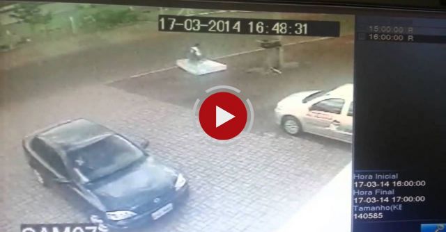 Driver Hits Guy On Bicycle And Leaves Mattress To Fall On