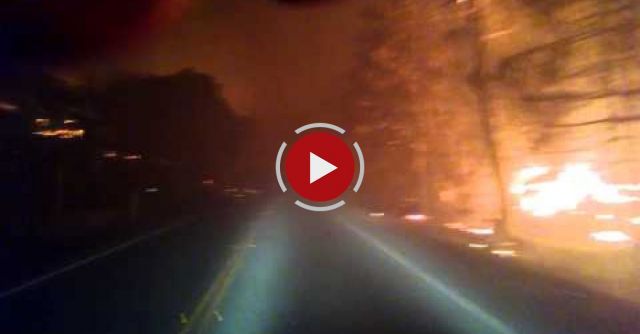 Escaping Anderson Springs During Valley Fire