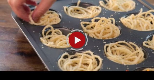 How To Make Spaghetti And Meatballs Muffin Bites