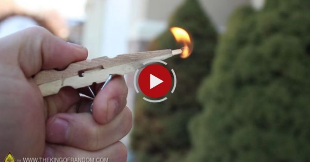 Mini Matchstick Gun - The Clothespin Pocket Pistol