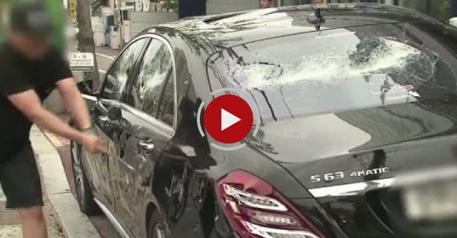A Man Destroys Mercedes Benz - S63 AMG