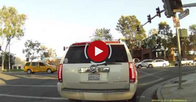 One Small Airplane Landed On Red Hill Avenue, Irvine This Evening.