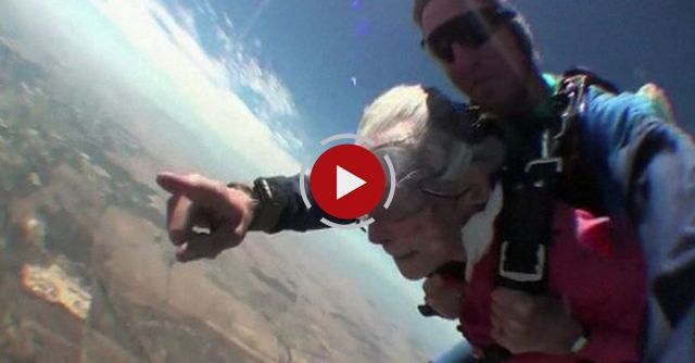 Great-grandmother Skydives On Her 100th Birthday