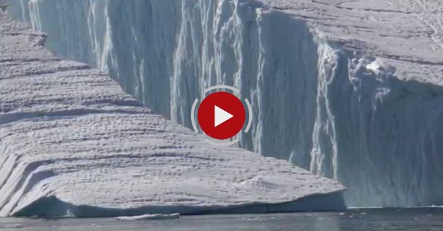 Large Iceberg Breaking Near Ilulissat
