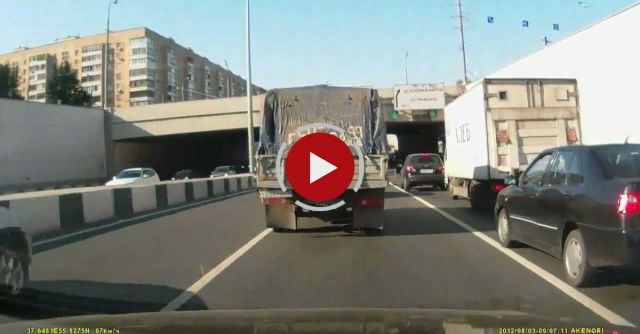 Trolley On Road In Russia