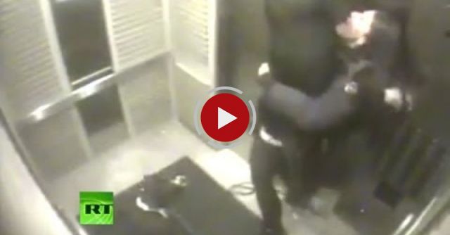 Dog Flies To Ceiling, Nearly Strangled By Elevator