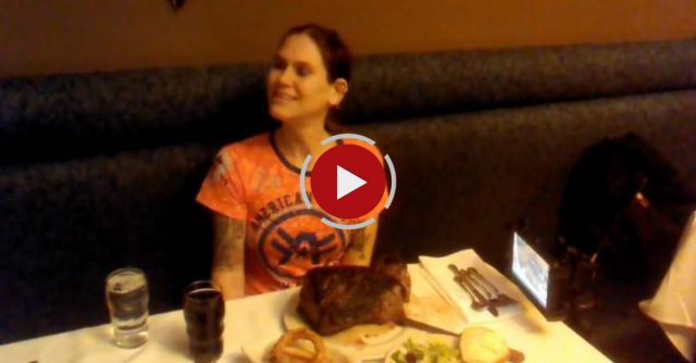Woman Eats 72 Ounce Steak In Less Than 3 Minutes