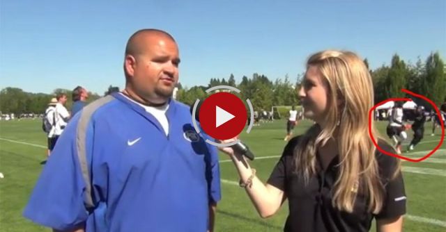 One Hazard Of Being A Sports Reporter