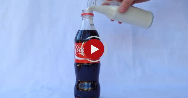 He Pours Milk Into Cola. Watch What Happens Next