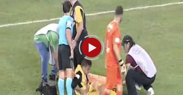 Football Very Funny - Injured Player In Greece