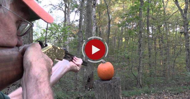 Pumpkin Carving With A Henry Rifle 