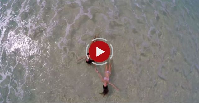 He Sends A Camera Above The Beach. Watch What He Captures