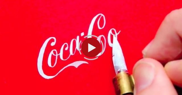 Artist Draws Famous Logos By Hand