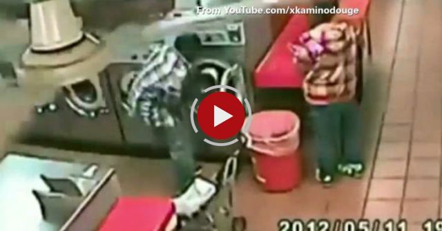 Man Puts Baby In A Washing Machine
