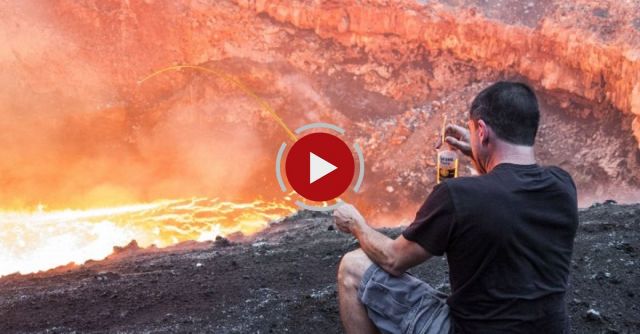 Daredevil Roasts Marshmallows Over A Volcano