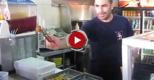 Falafel Guy Has Epic Skills