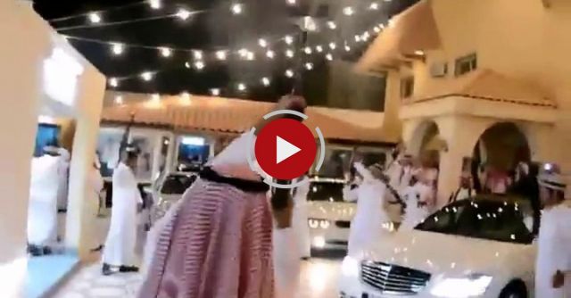 Arab Wedding Celebration With Guns