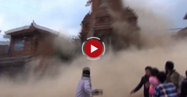 Second Nepal Earthquake Caught On Camera