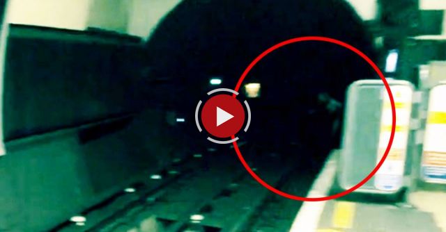 Creepy Black Eyed Ghost Captured In The London Underground