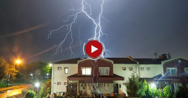 Close Up Lightning Strikes