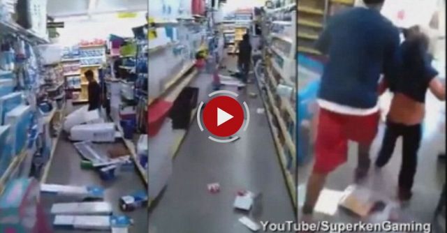 Kid Destroys Dollar Store