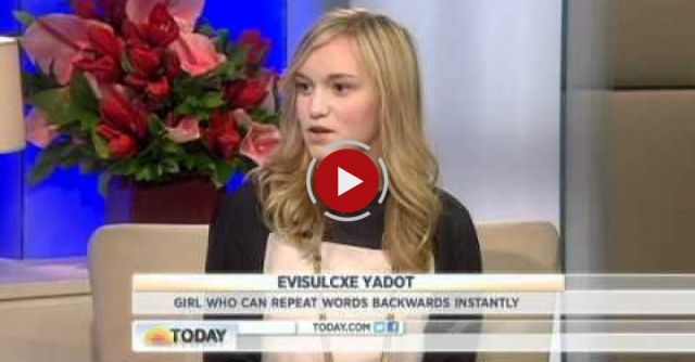 Backwards Talking Girl Alyssa On The Today Show