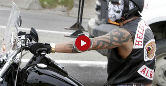Window Gets Smashed By The Hells Angels