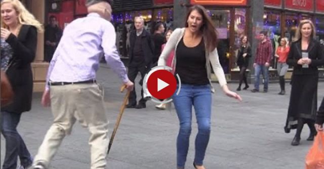 Psycho Old Man Scare Prank In London