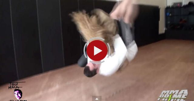 UFC Fighter Girl Vs Reporter, The Result: Broken Ribs 