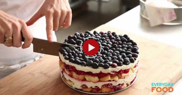 Red, White, And Blue Berry Trifle | Everyday Food With Sarah Carey
