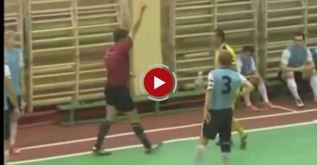 CRAZY ASSAULT! Russian Futsal Player KO'ed Referee!