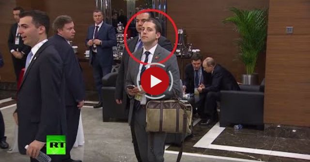 Full Video Of A Man 'eavesdropping' On Putin & Obama At G20