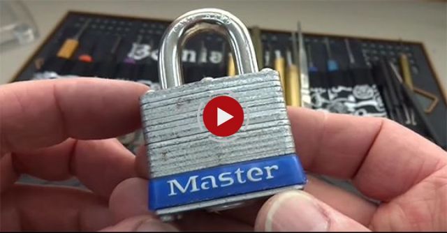 (669) Master Lock: Opened W/a Plastic Zip Tie!