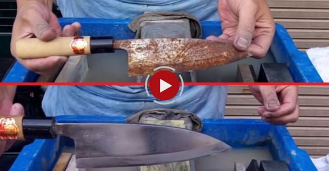 Spark Joy Sharpening DEBA Kitchen Knife!