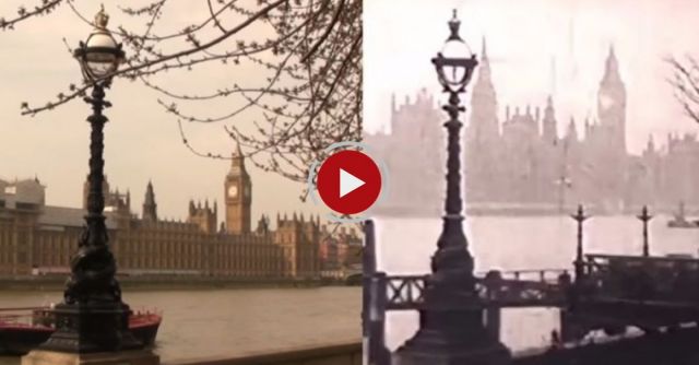 Old Video Footage Of London Plus Modern Shots At Same Location