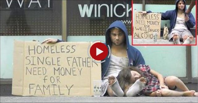 Homeless Drug Addict VS Homeless Father(Social Experiment)