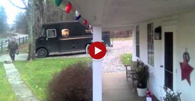 UPS Driver Gets Jiggy With Christmas Tip.