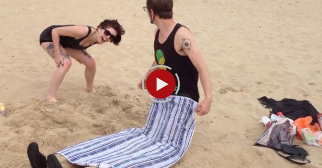 Mikey Springs Into Life On Bournemouth Beach