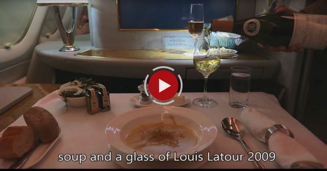 Emirates First Class - Flying Over The Tasman Sea