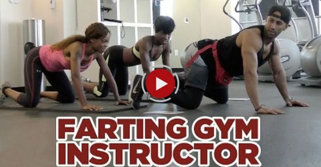 Farting Gym Instructor Prank 