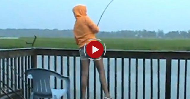 Fishing On The Porch Then Suddenly... Shark Bait