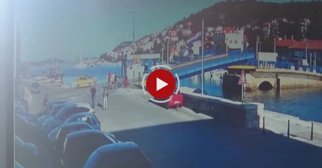 Flying Over Tisno Bridge, Croatia