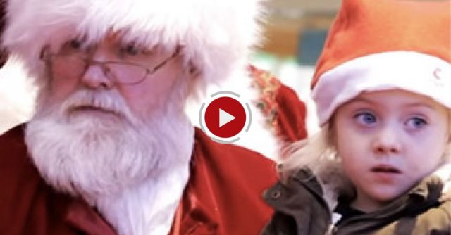 Santa Signing To Child