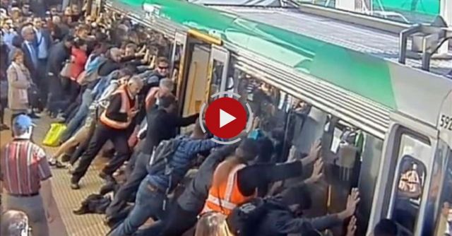 People Power Frees Man Trapped By Perth Train