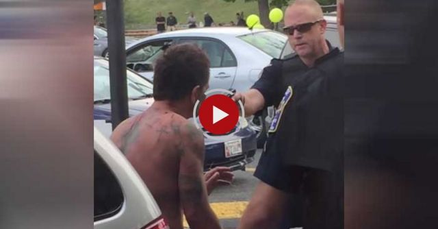 Police Detains Man On Drugs At McDonalds